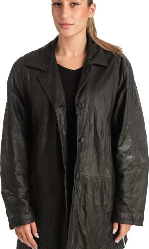 Γνήσιο Γυναικέιο Δερμάτινο Μπουφάν - T505