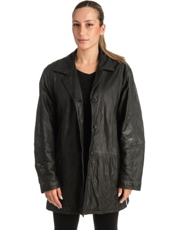 Γνήσιο Γυναικέιο Δερμάτινο Μπουφάν - T505