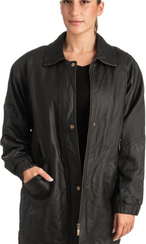 Γνήσιο Γυναικέιο Δερμάτινο Μπουφάν - T506