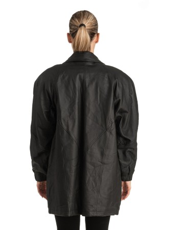 Γνήσιο Γυναικέιο Δερμάτινο Μπουφάν - T506