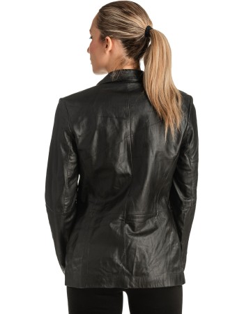 Γνήσιο Γυναικέιο Δερμάτινο Σακάκι - T524