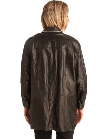 Γνήσιο Γυναικέιο Δερμάτινο Σακάκι - T542