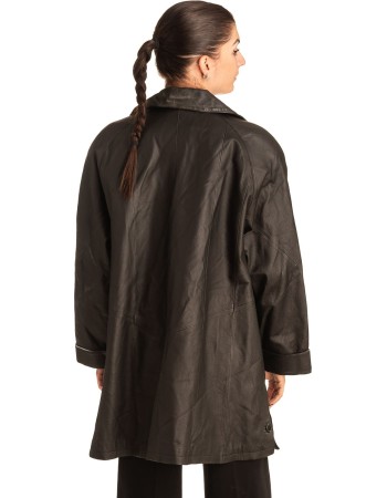 Γνήσιο Γυναικέιο Δερμάτινο Μπουφάν - T549