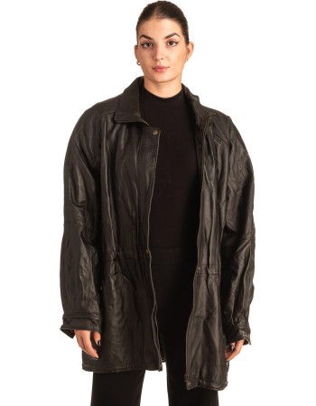 Γνήσιο Γυναικέιο Δερμάτινο Μπουφάν - T550