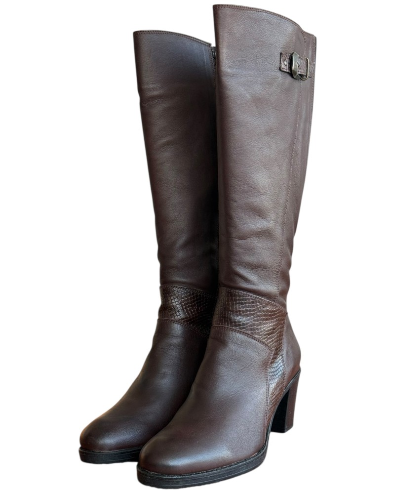 Δερμάτινη Γυναικεία Mπότα - W10