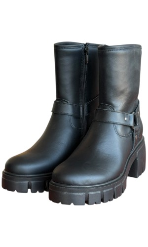 Δερμάτινο Γυναικείo Μποτάκι - W16