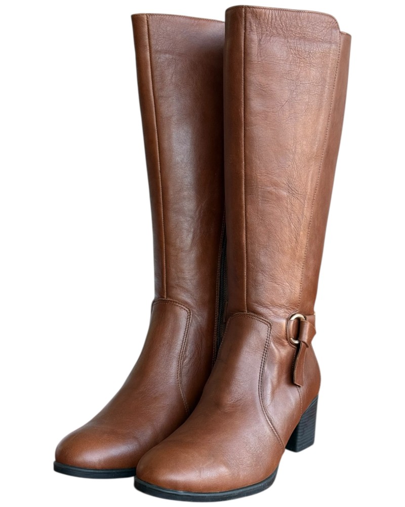 Δερμάτινη Γυναικεία Mπότα - W19