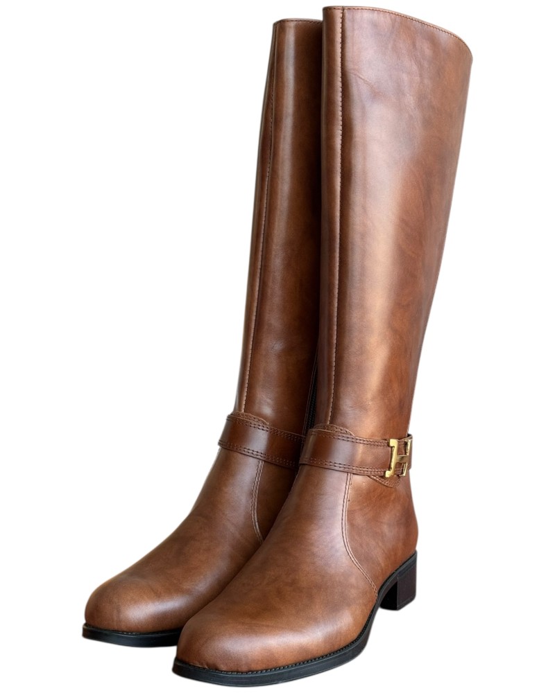 Δερμάτινη Γυναικεία Mπότα - W30