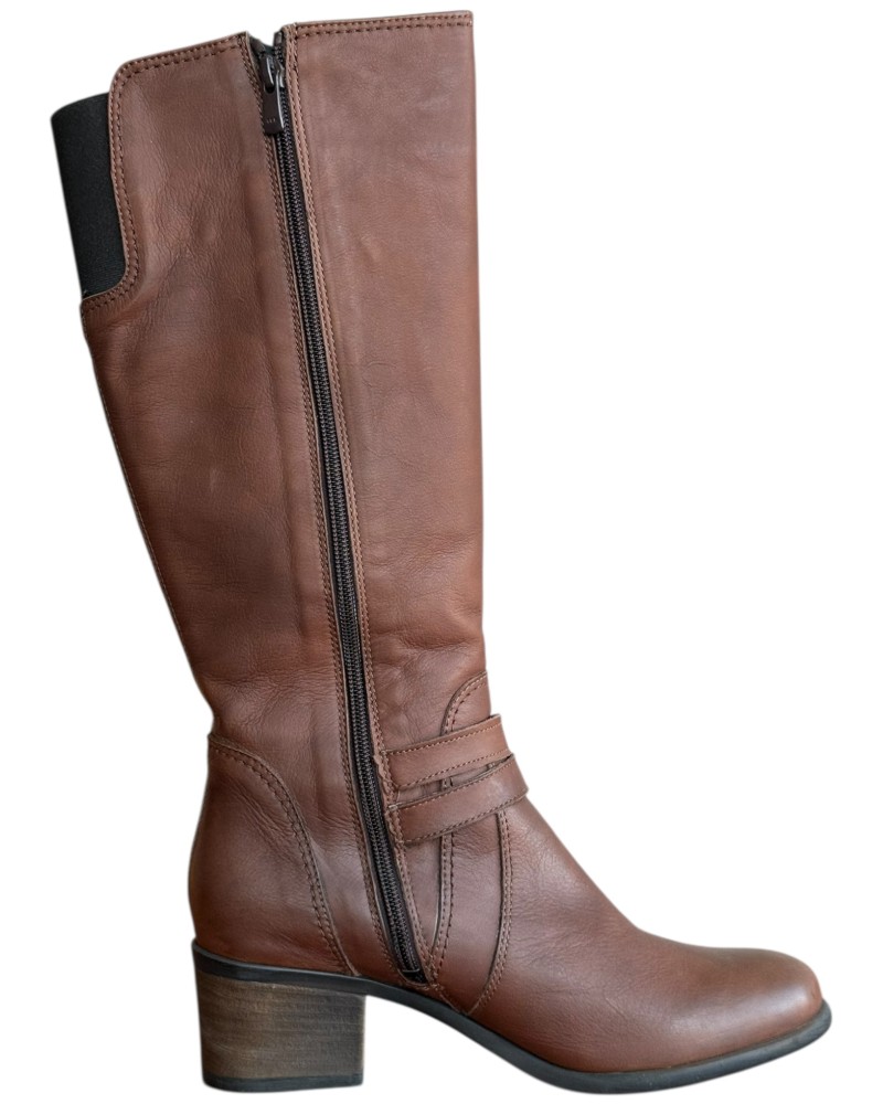 Δερμάτινη Γυναικεία Mπότα - W39