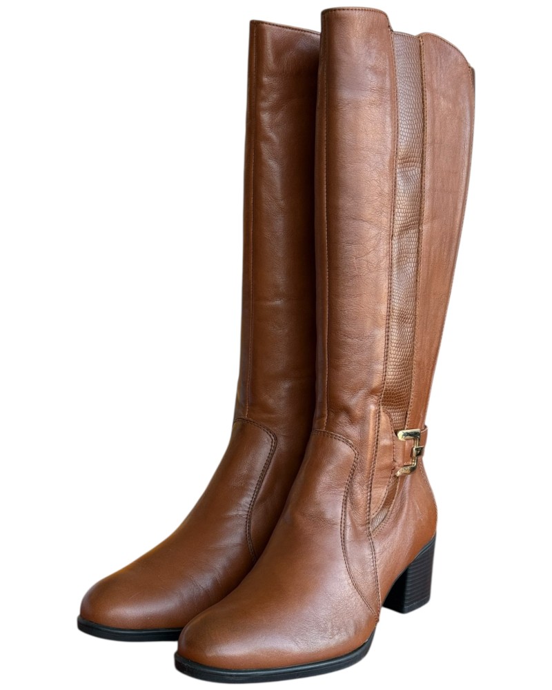 Δερμάτινη Γυναικεία Mπότα - W4