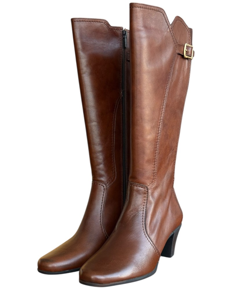 Δερμάτινη Γυναικεία Mπότα - W41