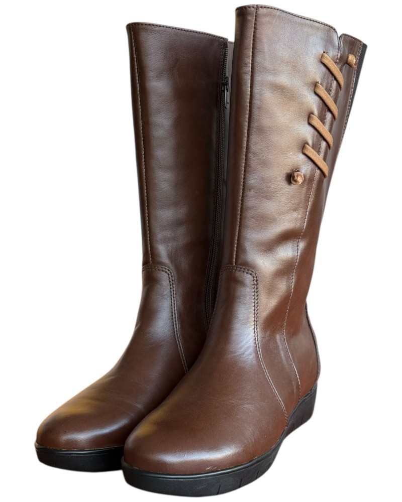 Δερμάτινη Γυναικεία Mπότα - W53