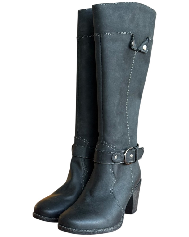 Δερμάτινη Γυναικεία Mπότα - W62