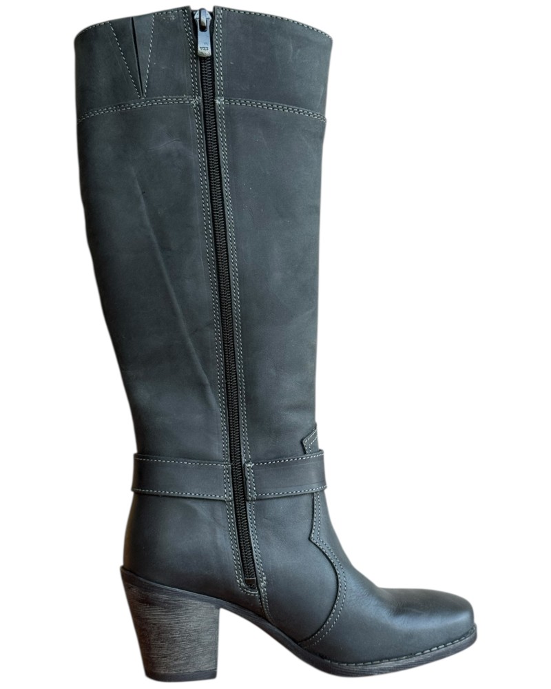 Δερμάτινη Γυναικεία Mπότα - W62