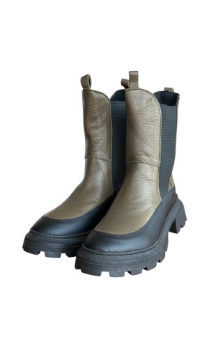 Δερμάτινο Γυναικείo Μποτάκι - W70