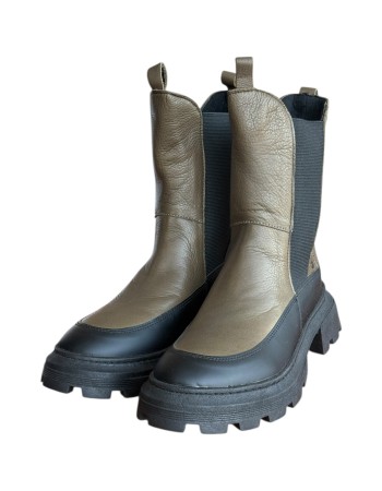 Δερμάτινο Γυναικείo Μποτάκι - W70