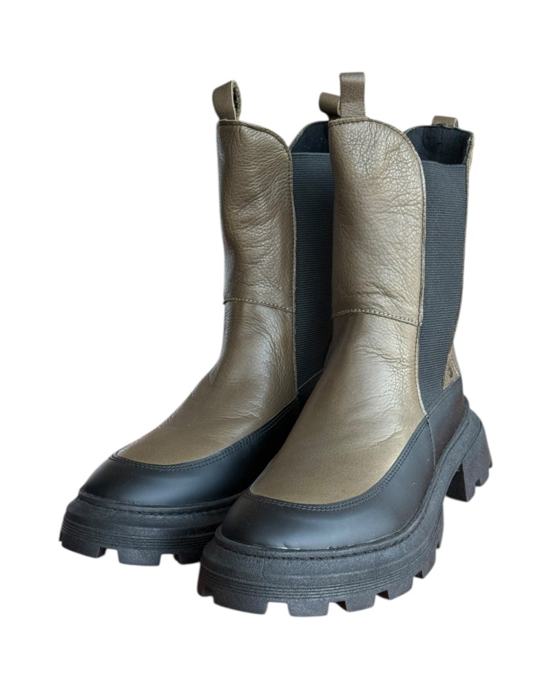 Δερμάτινο Γυναικείo Μποτάκι - W70