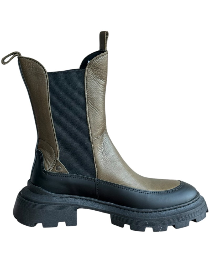 Δερμάτινο Γυναικείo Μποτάκι - W70