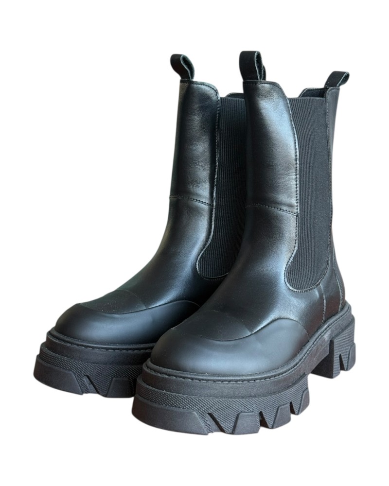 Δερμάτινο Γυναικείo Μποτάκι - W74