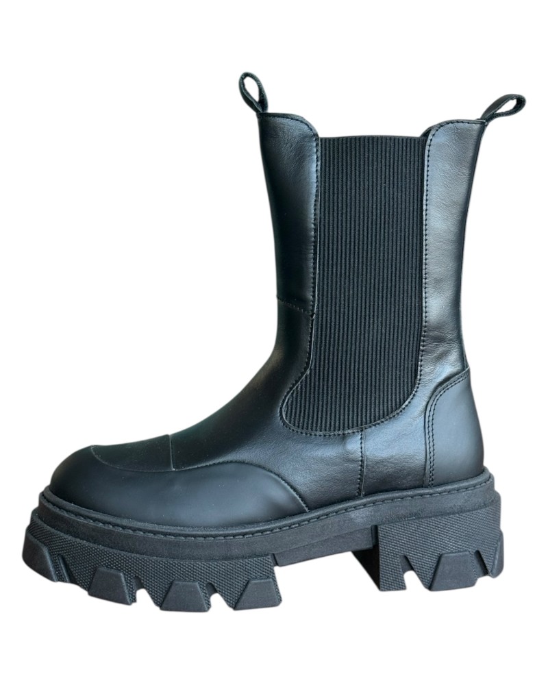 Δερμάτινο Γυναικείo Μποτάκι - W74