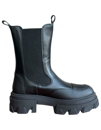 Δερμάτινο Γυναικείo Μποτάκι - W74