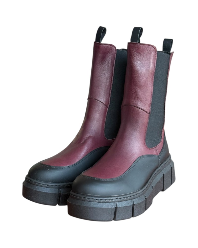 Δερμάτινο Γυναικείo Μποτάκι - W85