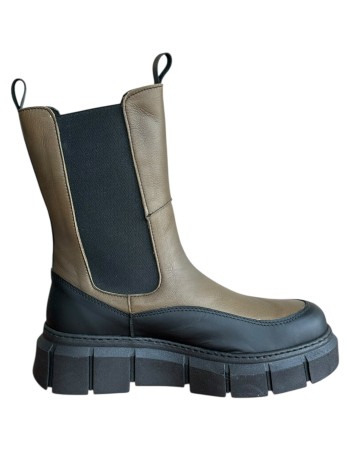 Δερμάτινο Γυναικείo Μποτάκι - W86