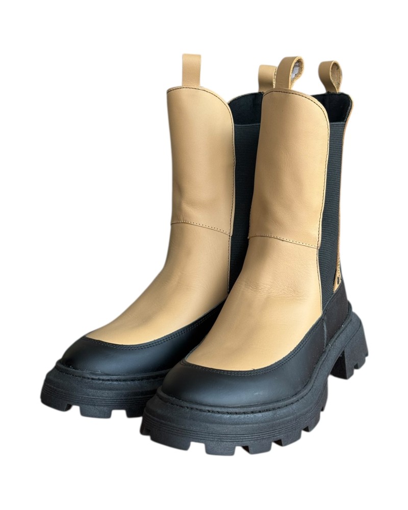 Δερμάτινο Γυναικείo Μποτάκι - W93