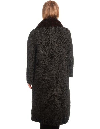 Γνήσια Γυναικεία Φυσική Γούνα με Βιζόν Γιακά  - X257