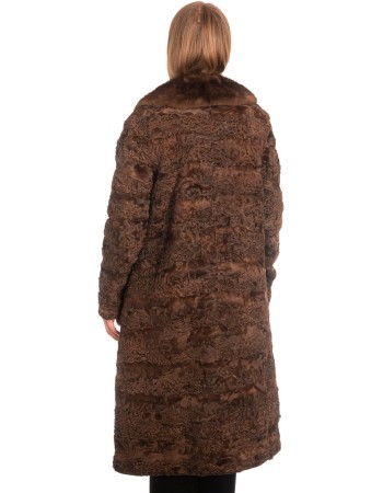 Γνήσια Γυναικεία Φυσική Γούνα με Βιζόν Γιακά  - X270