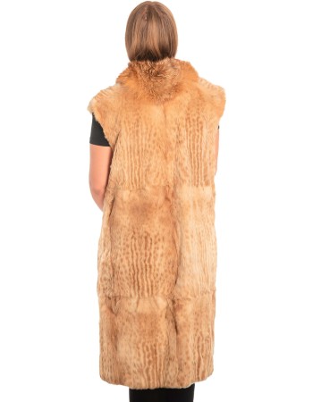 Γνήσια Γυναικεία Φυσική Γούνα Γιλέκο - X289