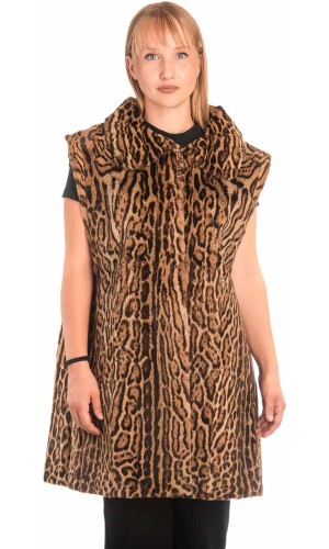 Γνήσια Γυναικεία Φυσική Γούνα Γιλέκο - X291