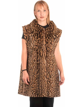 Γνήσια Γυναικεία Φυσική Γούνα Γιλέκο - X291