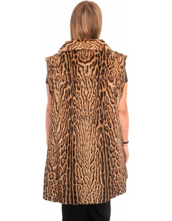 Γνήσια Γυναικεία Φυσική Γούνα Γιλέκο - X291