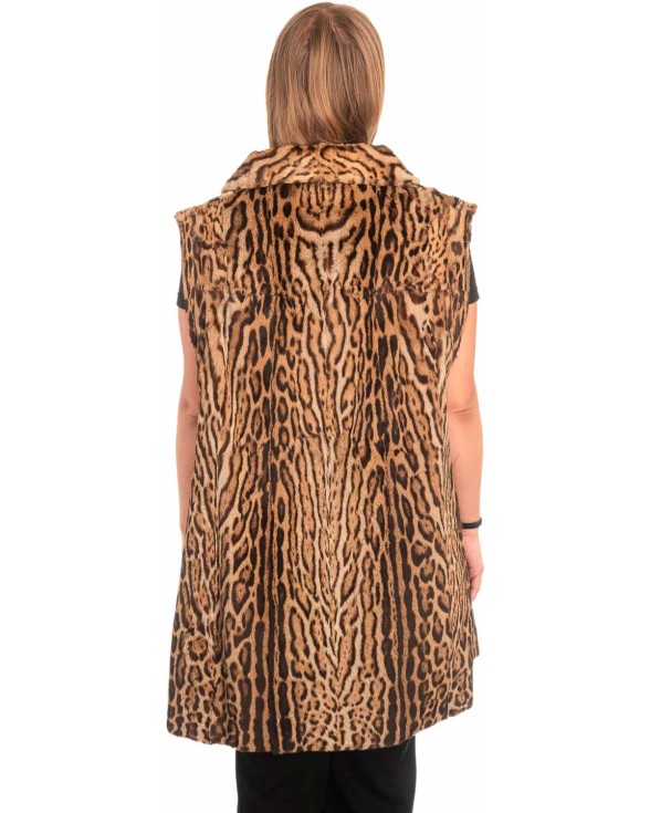 Γνήσια Γυναικεία Φυσική Γούνα Γιλέκο - X291