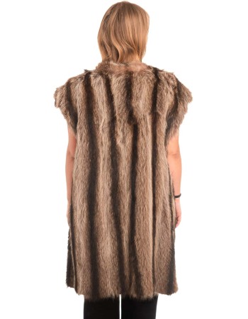 Γνήσια Γυναικεία Φυσική Γούνα Γιλέκο - X307