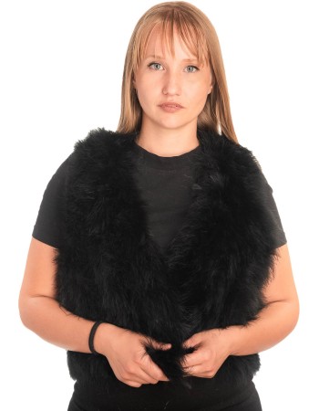 Γνήσια Γυναικεία Φυσική Γούνα Γιλέκο - X494