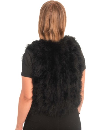 Γνήσια Γυναικεία Φυσική Γούνα Γιλέκο - X494