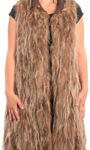 Γνήσια Γυναικεία Φυσική Γούνα Γιλέκο - X743