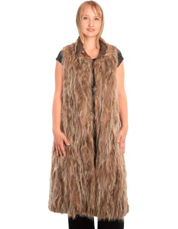 Γνήσια Γυναικεία Φυσική Γούνα Γιλέκο - X743