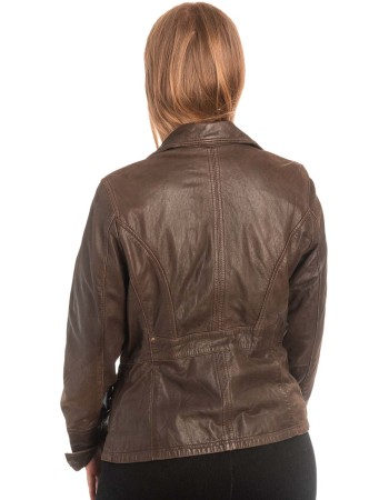Γνήσιο Γυναικέιο Δερμάτινο Σακάκι - X752