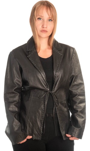 Γνήσιο Γυναικέιο Δερμάτινο Σακάκι - X757