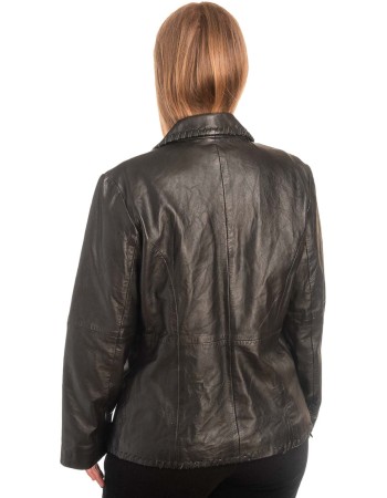 Γνήσιο Γυναικέιο Δερμάτινο Σακάκι - X757