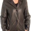 Γνήσιο Γυναικέιο Δερμάτινο Παλτό - X763
