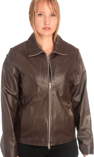 Γνήσιο Γυναικέιο Δερμάτινο Μπουφάν - X776