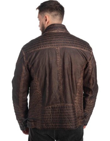 Δερμάτινο Ανδρικό Μπουφάν- Z143
