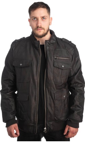 Δερμάτινο Ανδρικό Μπουφάν- Z349