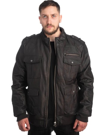 Δερμάτινο Ανδρικό Μπουφάν- Z349