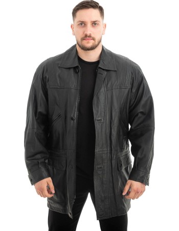  Γνήσιο Ανδρικό Δερμάτινο Μπουφάν - Z456