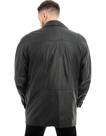  Γνήσιο Ανδρικό Δερμάτινο Μπουφάν - Z456